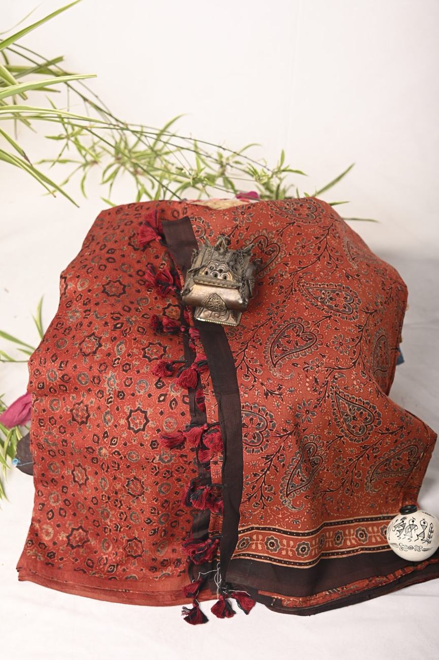 RAAGYAI hand-printed fabrics styled with bamboo