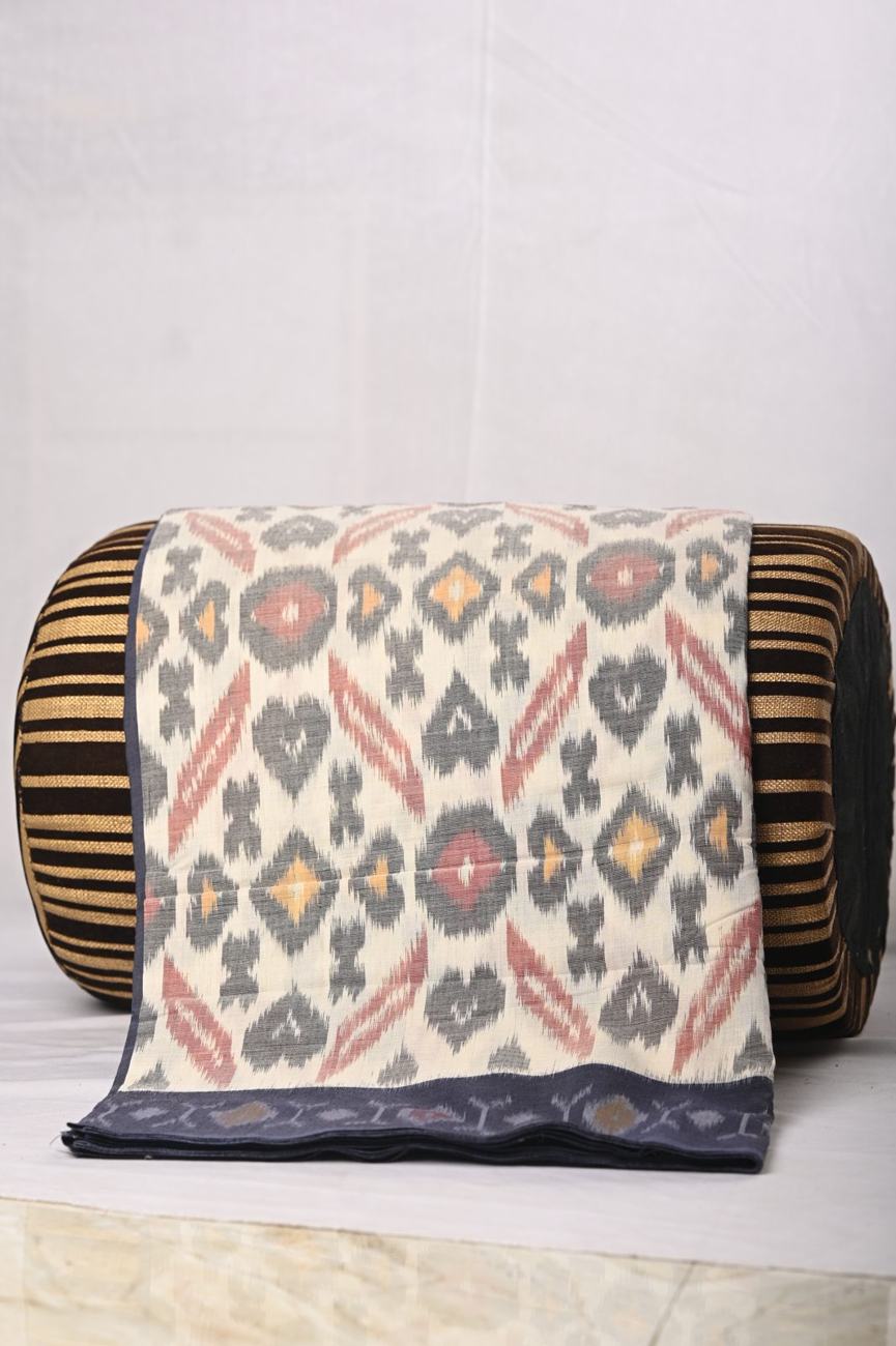 Ikat woven fabric