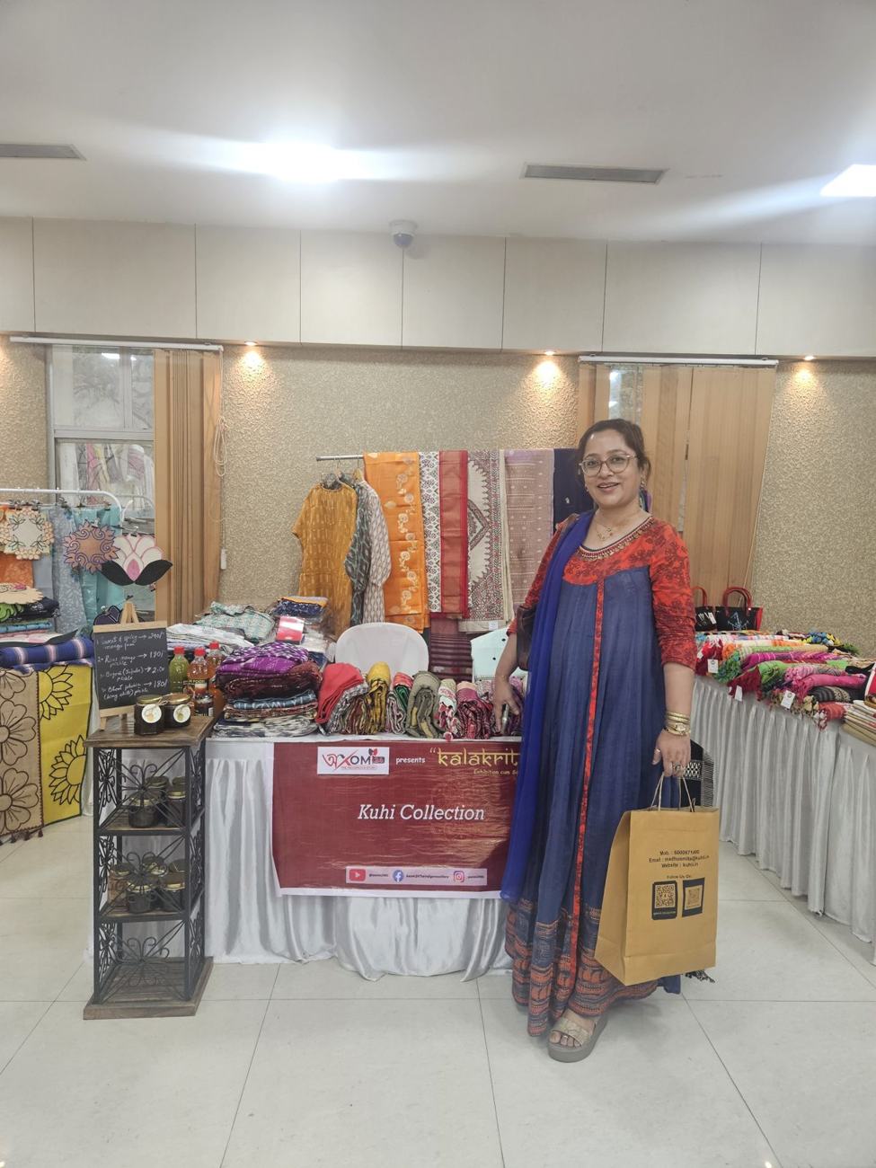 Kuhii Collection stall at Kalakriti, Guwahati